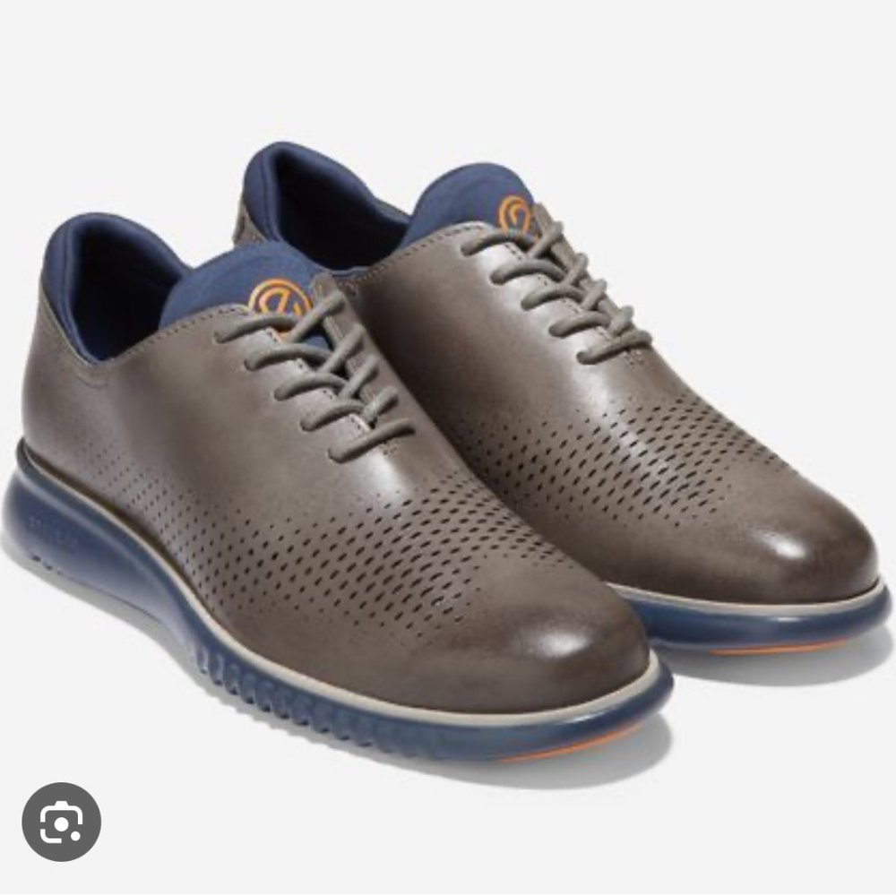 NWOT Cole Haan Men's ZERØGRAND Laser Wingtip Oxford Style C34500 Size 10.5